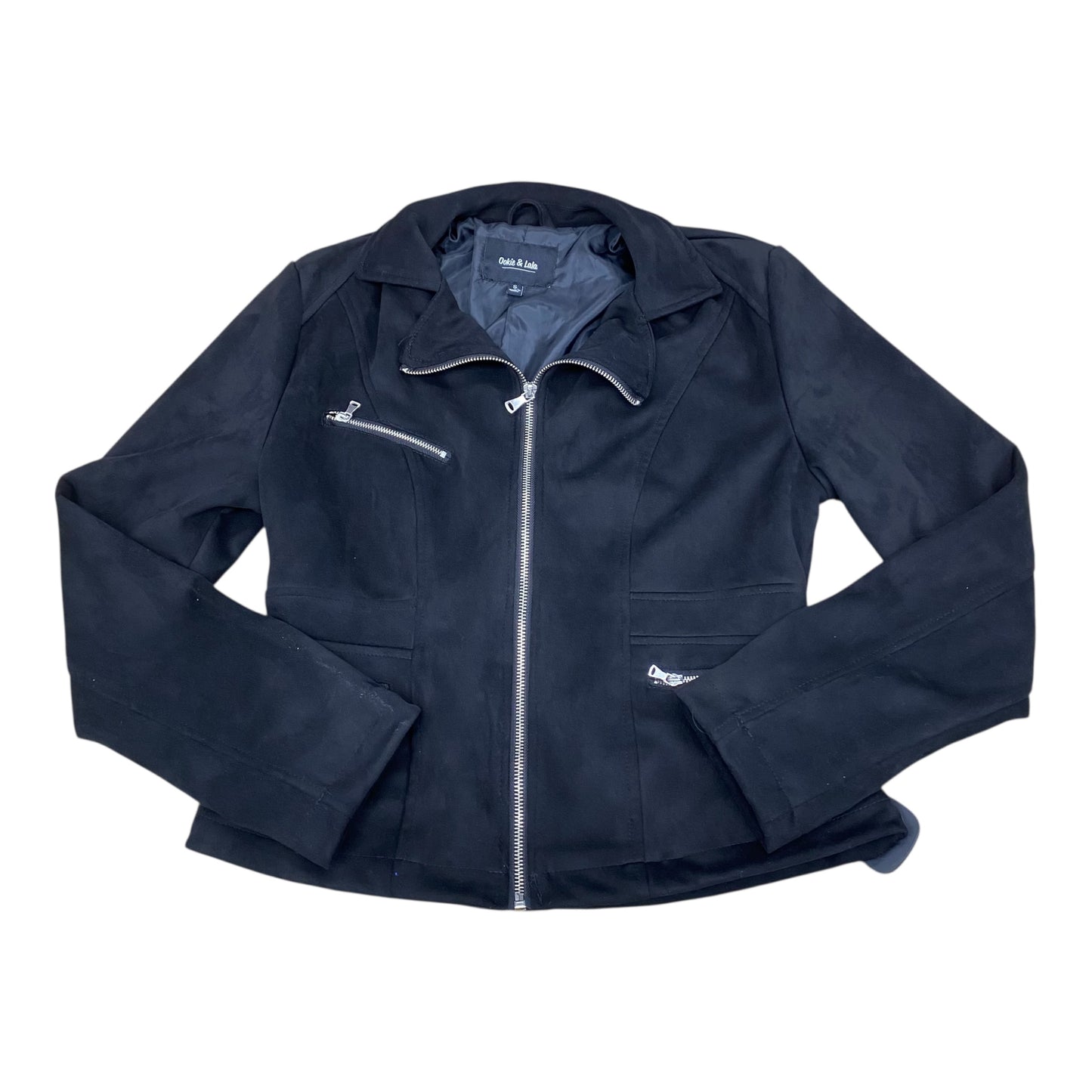Jacket Moto By Ookie & Lala In Black, Size:S