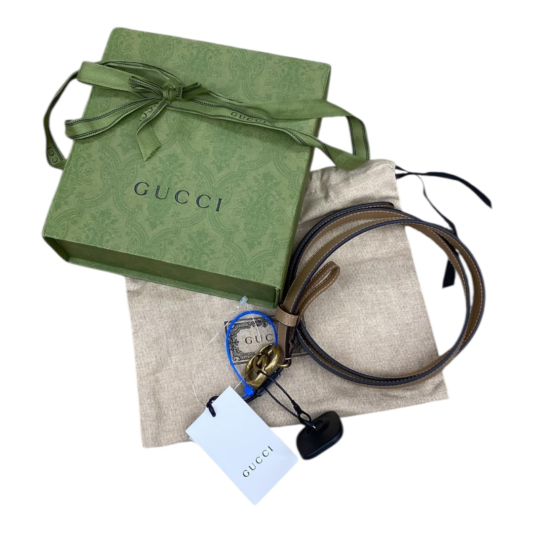 Belt Luxury Designer By Gucci In Tan