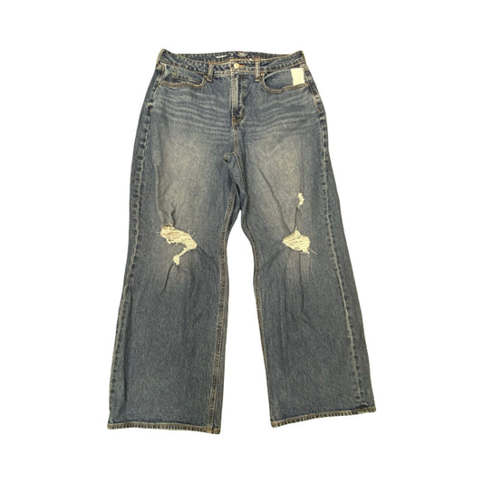 Jeans Wide Leg By Old Navy In Blue Denim, Size:12P