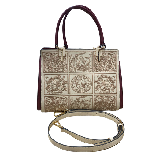 Handbag Leather By Foxlover In Multi, Size:Medium