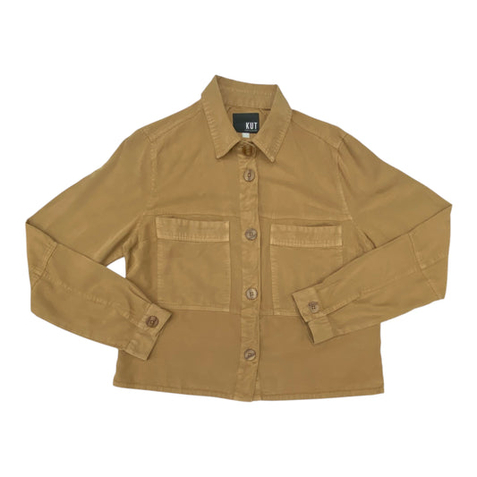 Jacket Shirt By Kut In Brown, Size:M