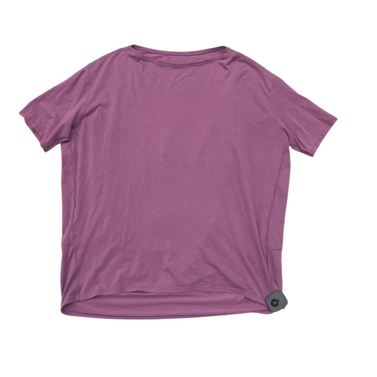 Athletic Top Ss By Lululemon In Purple, Size:L
