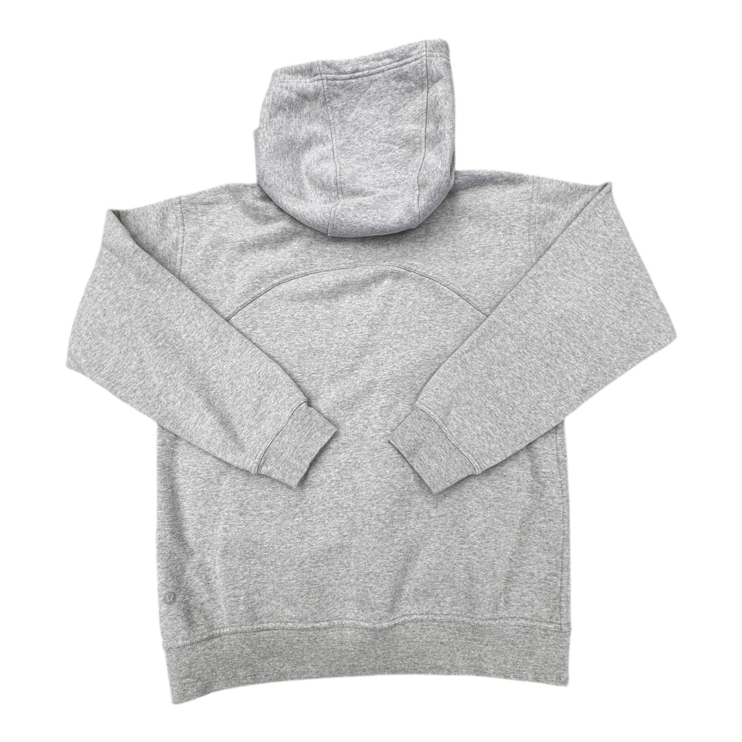 Athletic Sweatshirt Hoodie By Lululemon In Grey, Size:8