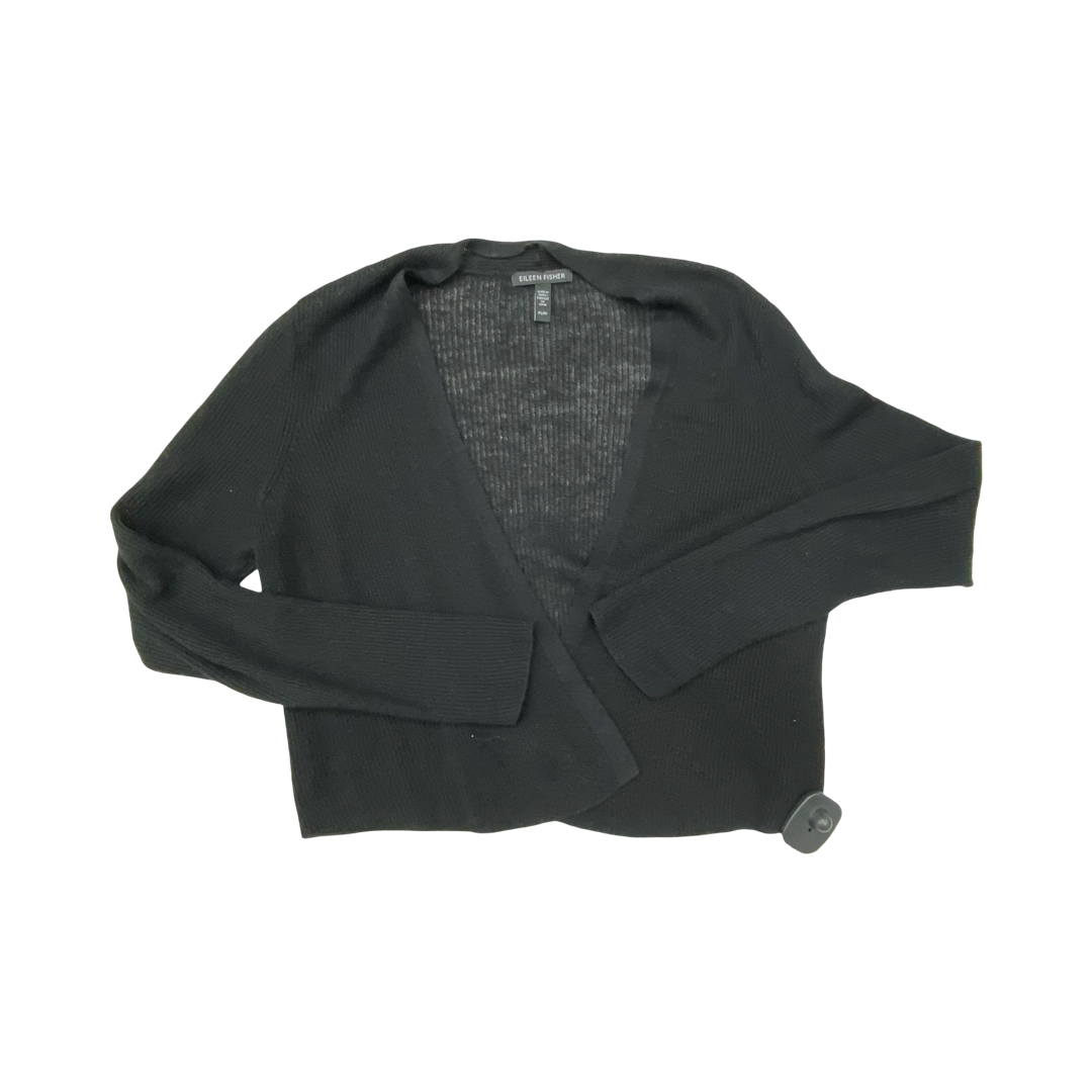 Sweater Cardigan Designer By Eileen Fisher In Black, Size:Sp