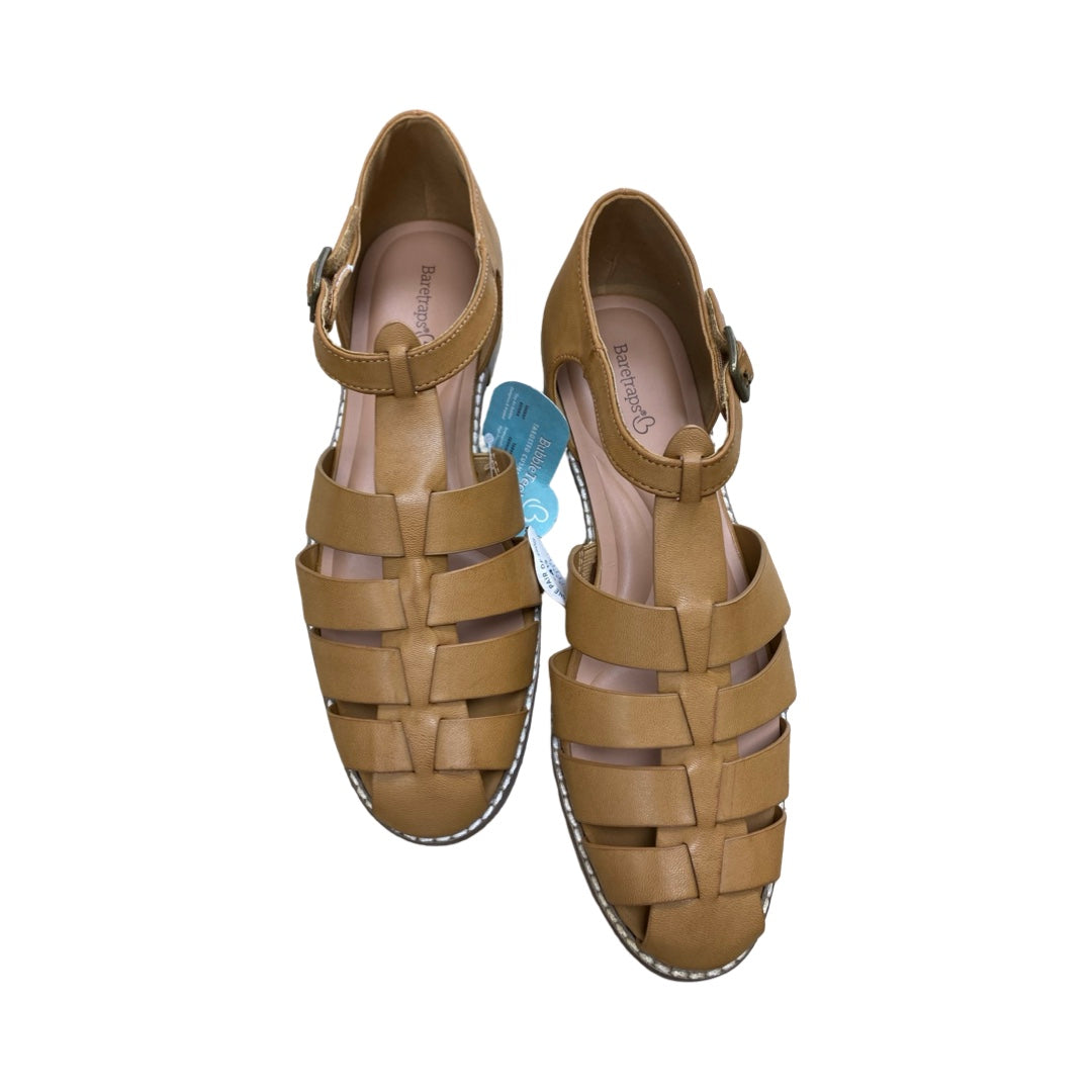 Sandals Flats By Bare Traps In Brown, Size:8.5