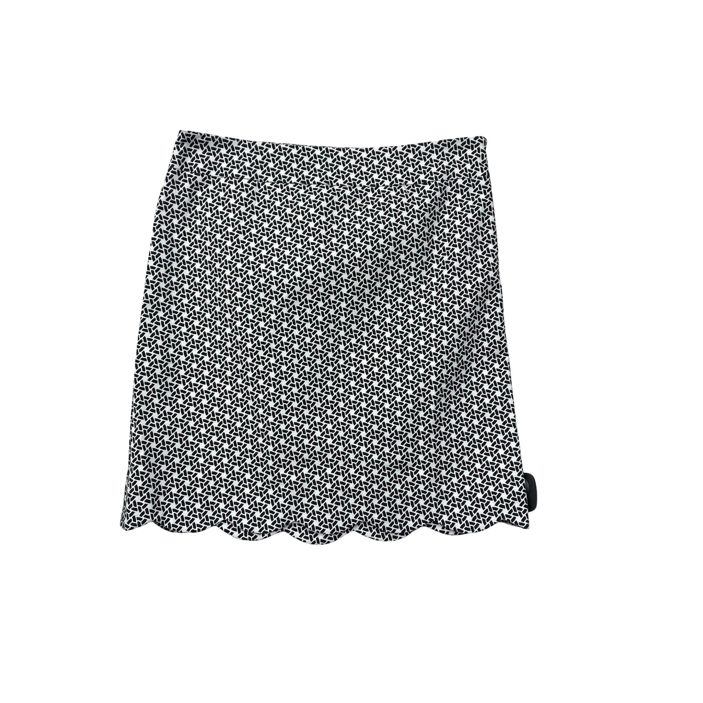Skirt Midi By Talbots In Black & White, Size:4