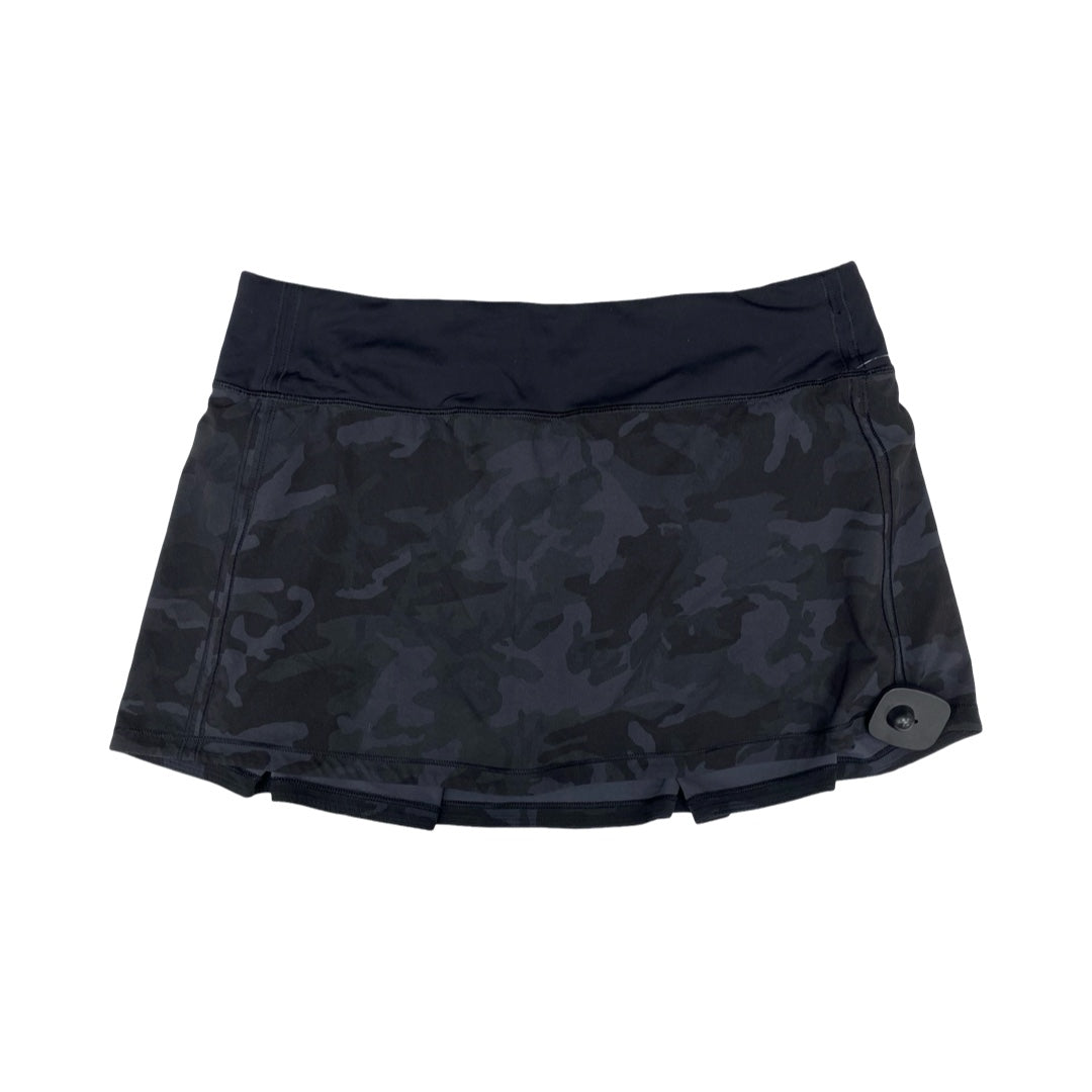 Athletic Skort By Lululemon In Camouflage Print, Size:8