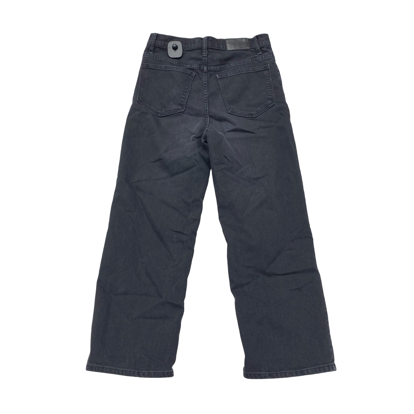Jeans Wide Leg By Madewell In Black Denim, Size:4