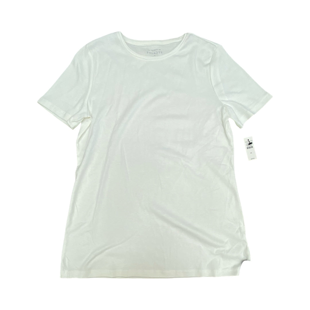 Top Ss Basic By Talbots In White, Size:M