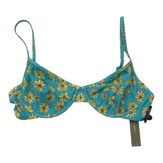 Swimsuit Top By J. Crew In Blue & Yellow, Size:M