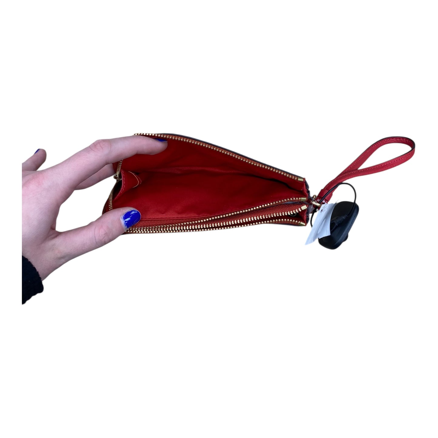 Wristlet Designer By Coach In Red, Size:Small