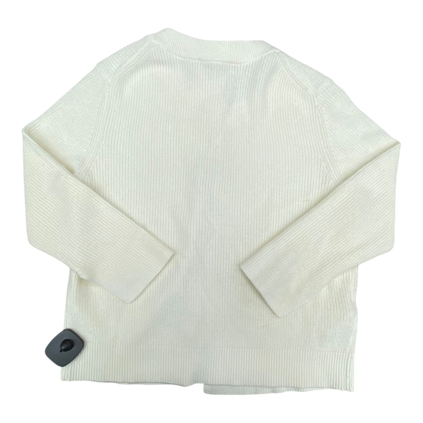 Sweater Cardigan By Loft In White, Size:S