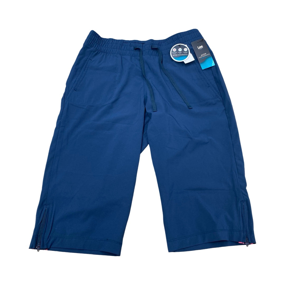 Athletic Capris By Lee In Teal, Size:M