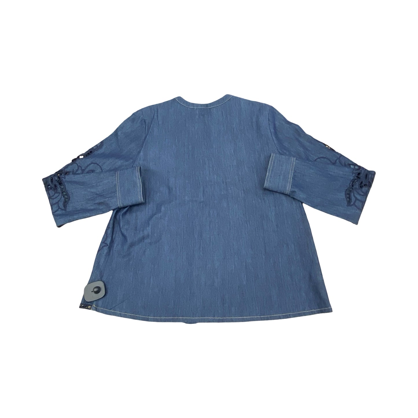 Top Ls Designer By Johnny Was In Blue Denim, Size:S