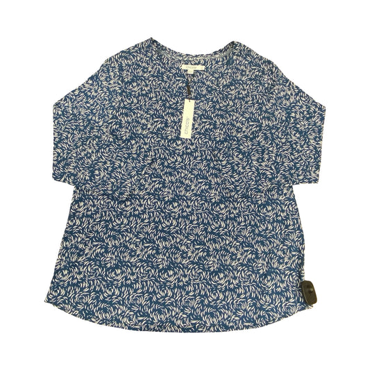 Top Ls By Chicos In Blue & White, Size:Xl