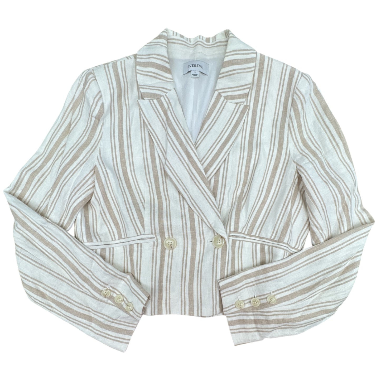 Blazer By Evereve In Striped Pattern, Size:S