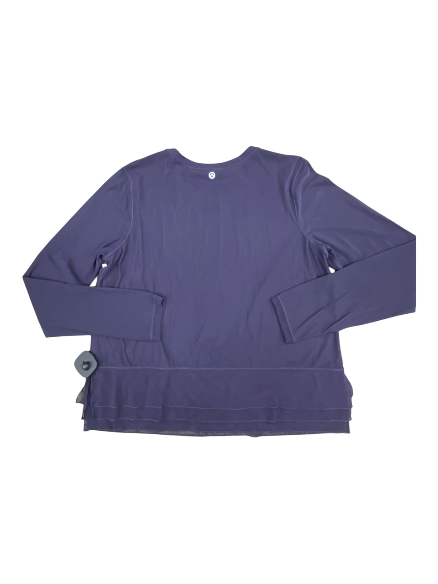 Athletic Top Ls Crewneck By Lululemon In Purple, Size:S