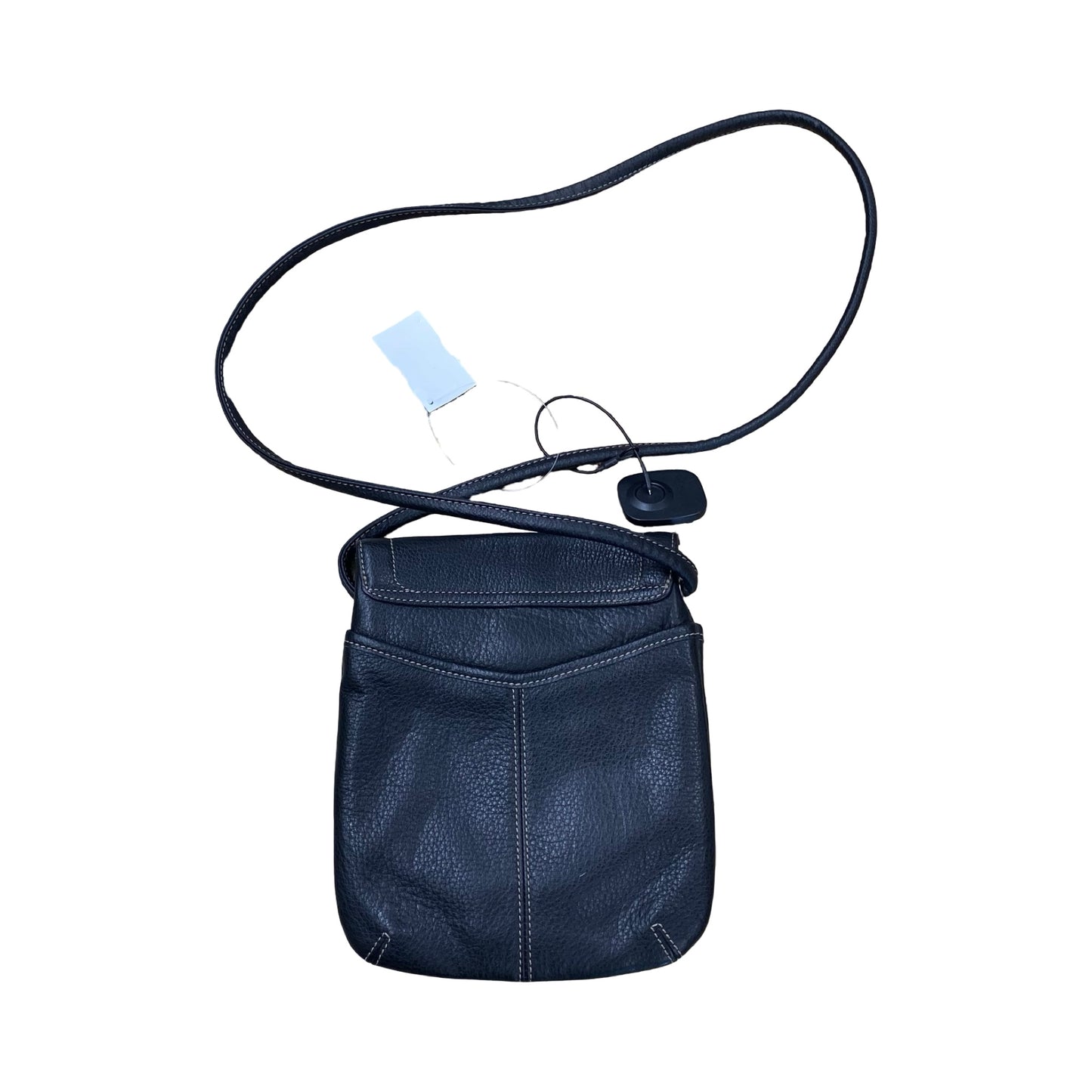 Handbag Leather By Tignanello  Purses In Black, Size:Small