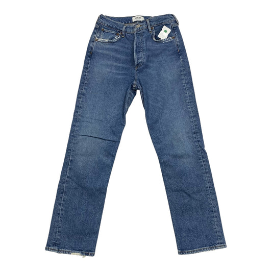 Jeans Straight By Agolde In Blue Denim, Size:2