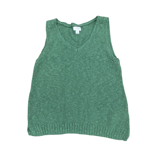 Top Sleeveless By J. Crew In Green, Size:S