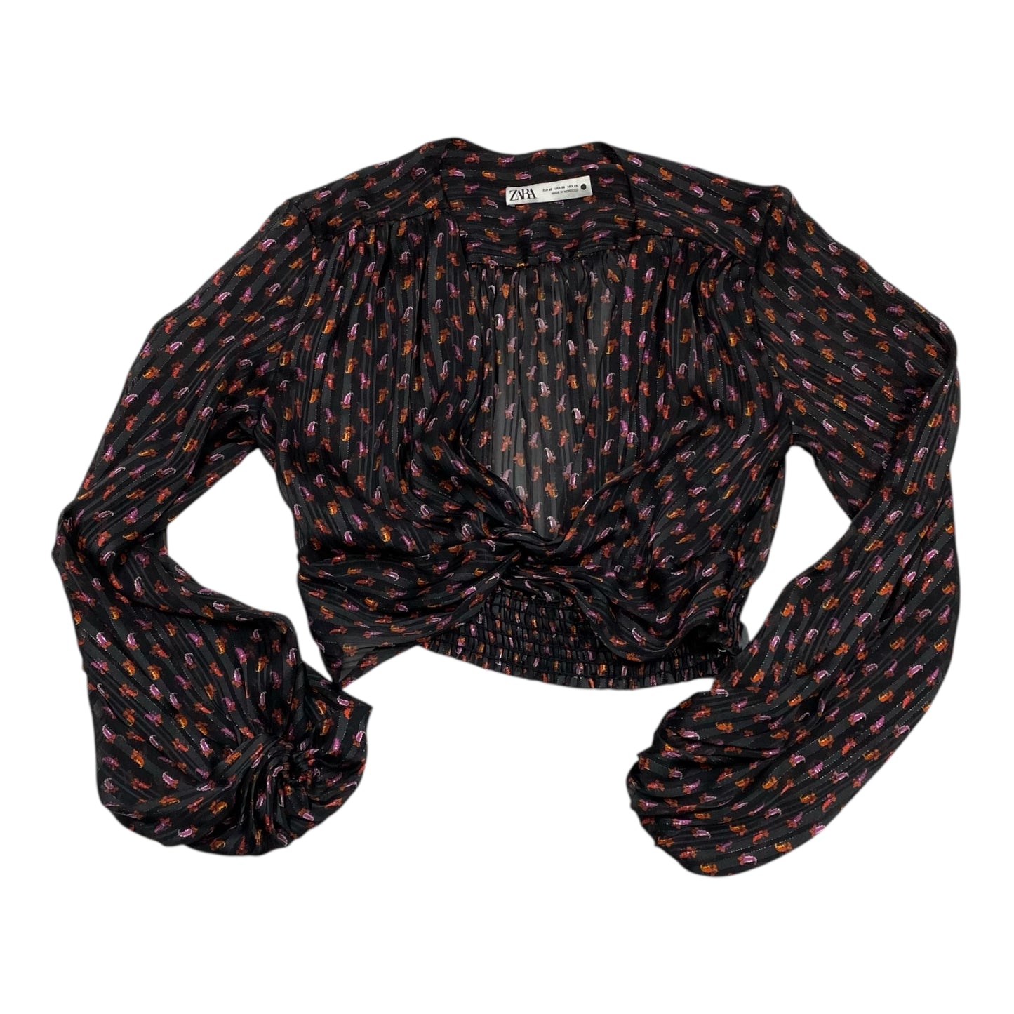Top Ls By Zara In Black, Size:Xs