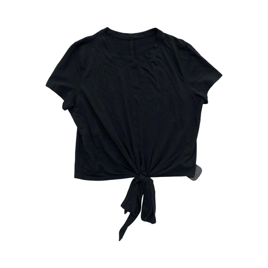 Athletic Top Ss By Lululemon In Black, Size:S