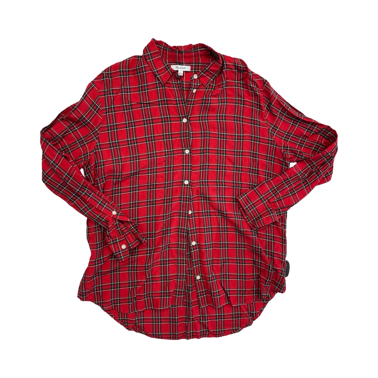 Top Ls By Madewell In Plaid Pattern, Size:S