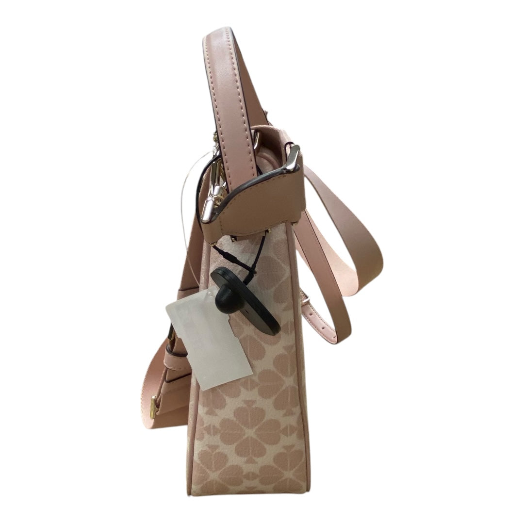 Handbag Designer By Kate Spade In Pink & White, Size:Large