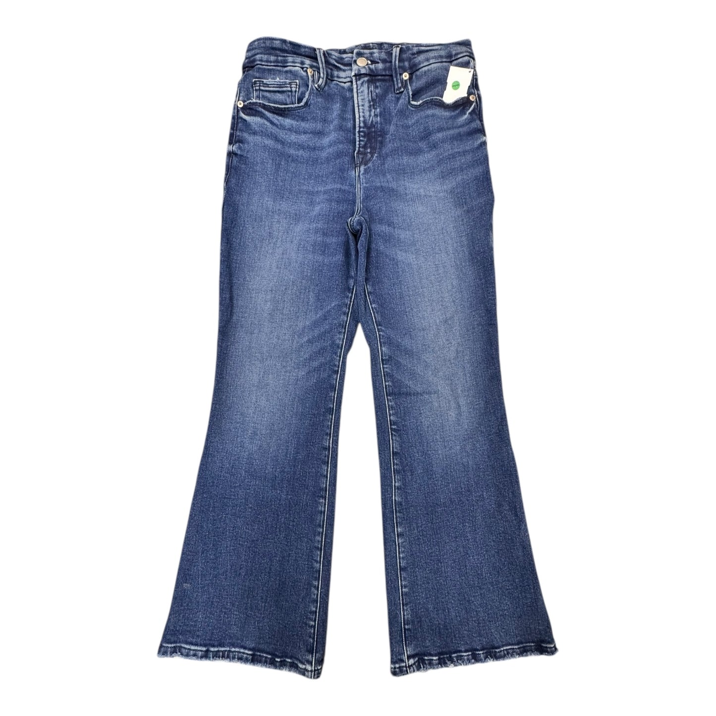 Jeans Flared By Good American In Blue, Size:8