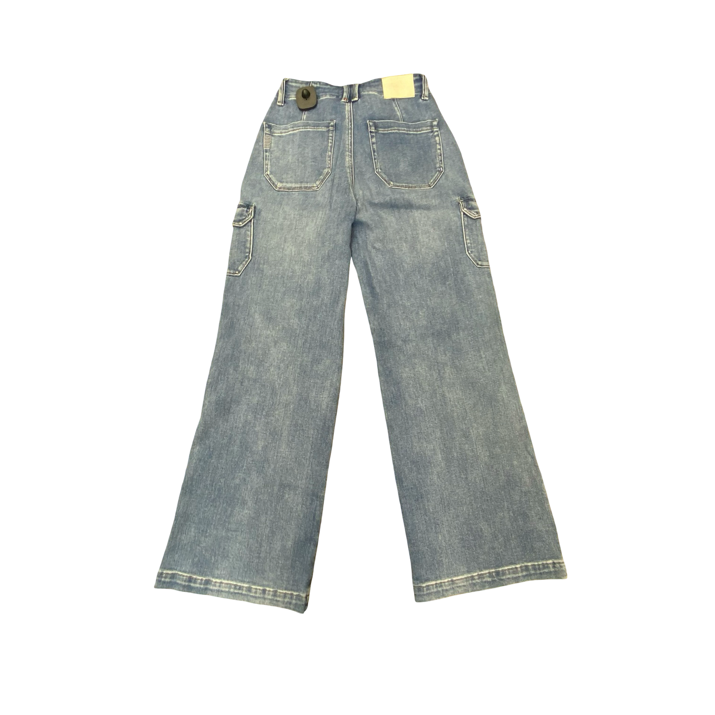 Jeans Wide Leg By Paige In Blue Denim, Size:24
