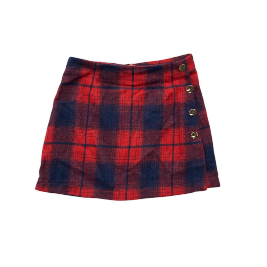 Skirt Mini & Short By Hyfve In Plaid Pattern, Size:M