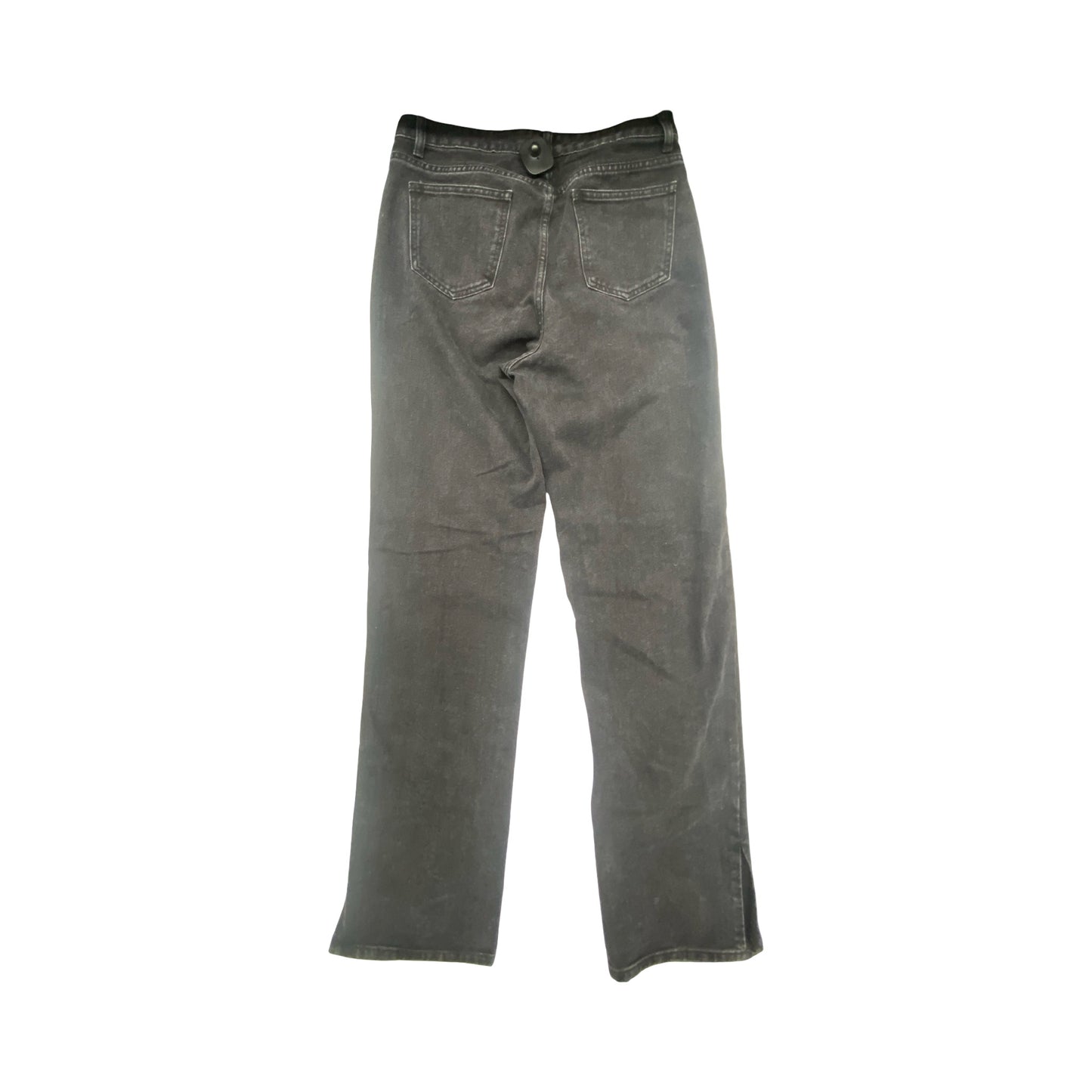 Jeans Wide Leg By Pretty Little Thing In Black Denim, Size:8