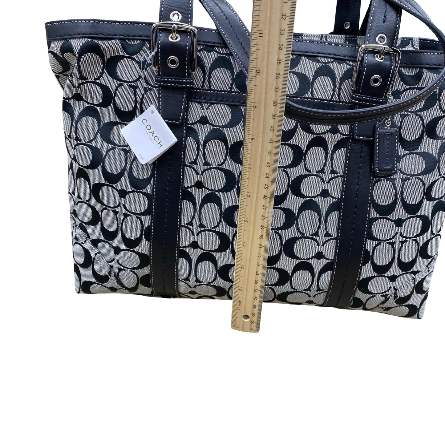 Handbag Designer By Coach In Black, Size:Medium