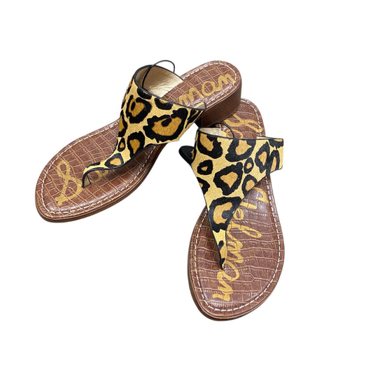 Sandals Flats By Sam Edelman In Animal Print, Size:9