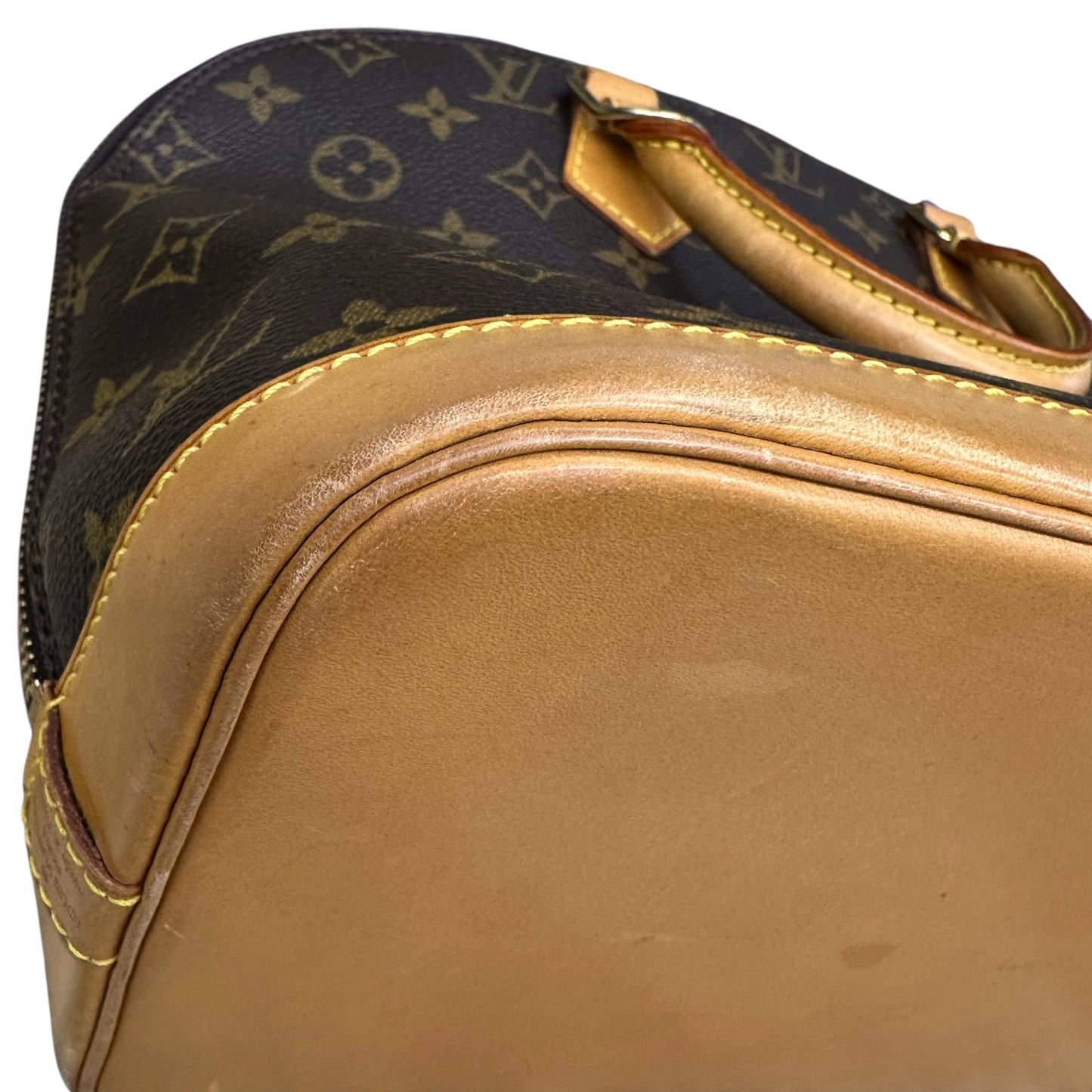 Handbag Luxury Designer By Louis Vuitton In Brown, Size:Medium