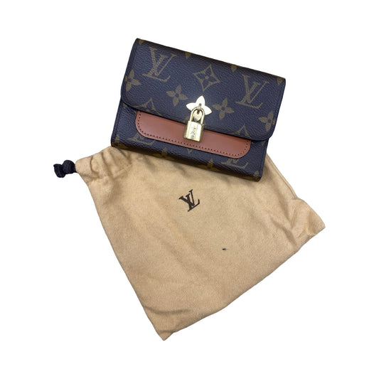 Wallet Luxury Designer By Louis Vuitton In Brown, Size:Small