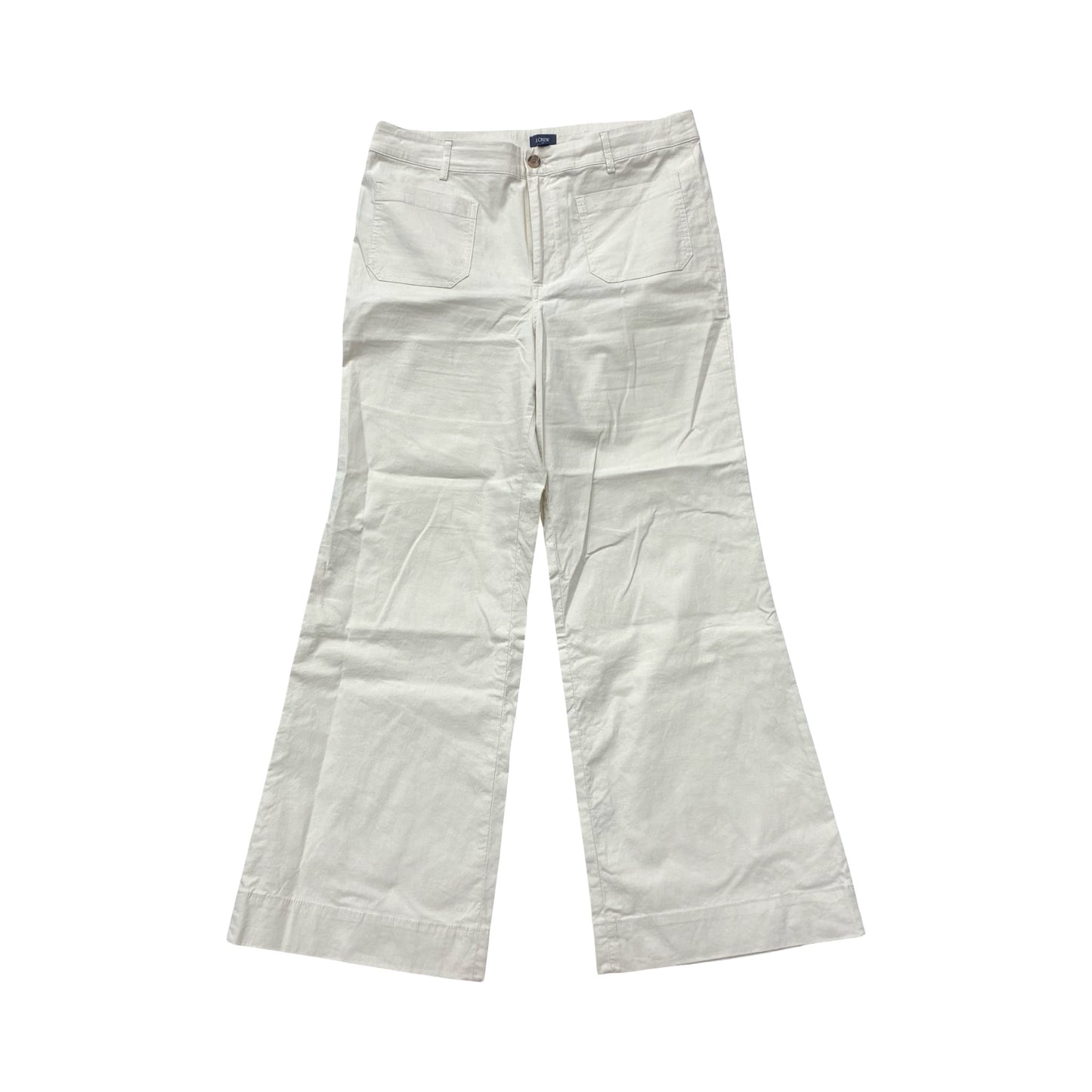 Pants Wide Leg By J. Crew In Cream, Size:12