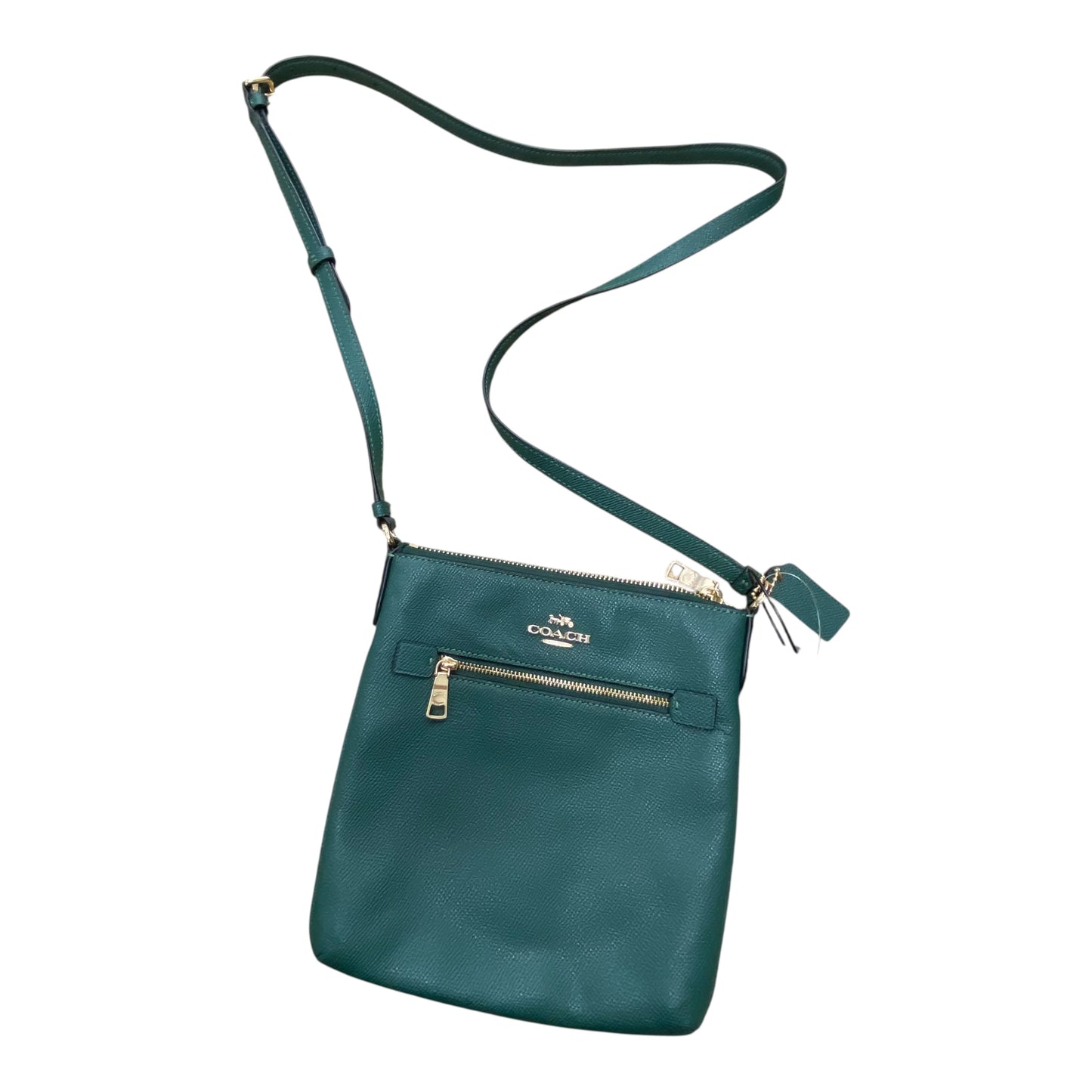 Handbag Designer By Coach In Green, Size:Small