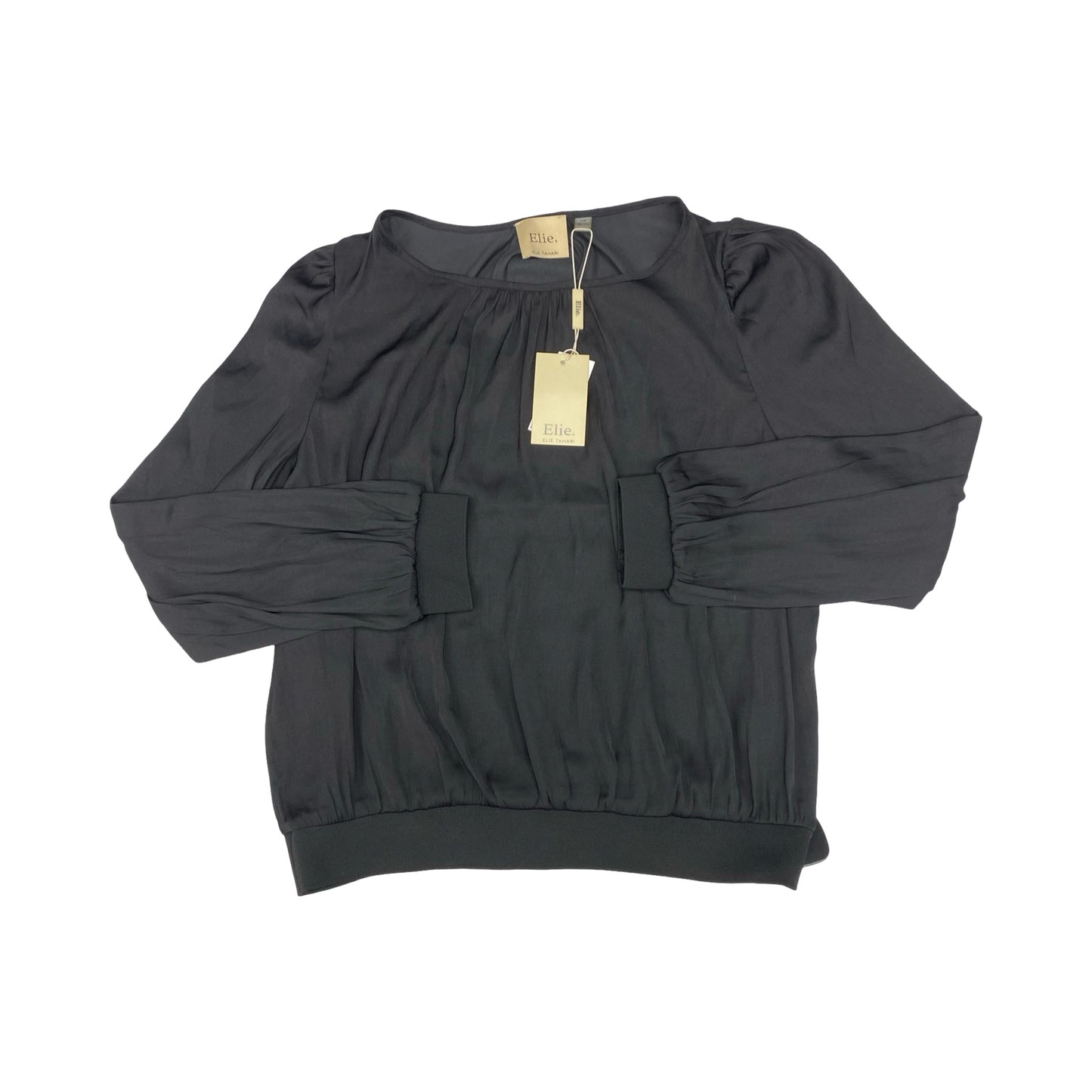 Top Ls By Elie Tahari In Black, Size:L