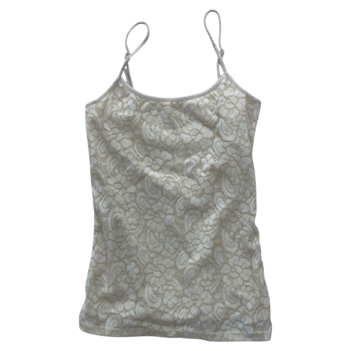 Top Sleeveless By Loft In Beige, Size:Xs