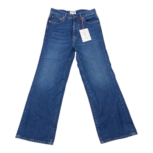 Jeans Wide Leg By ROUJE PARIS In Blue Denim, Size:10