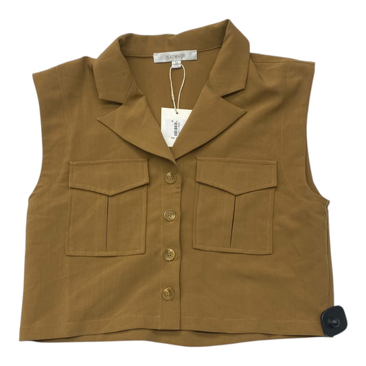 Top Sleeveless By Flat White In Brown, NWT! Size:M