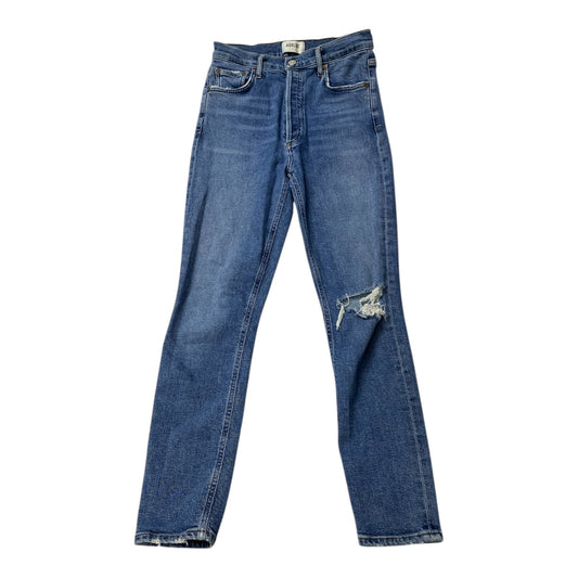 Jeans Straight By Agolde In Blue Denim, Size:2