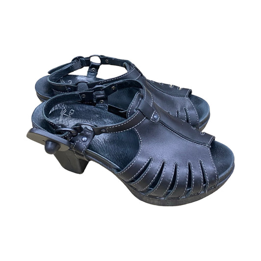 Shoes Heels Block By Dansko In Black, Size:9