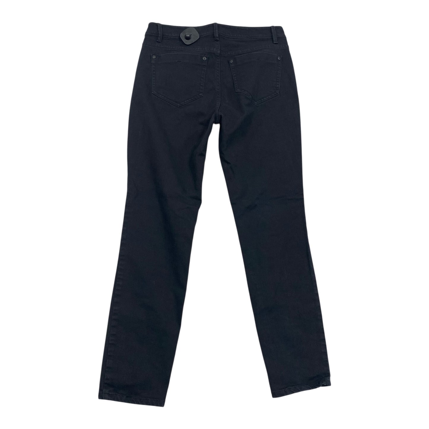Jeans Skinny By J. Jill In Black Denim, Size:6