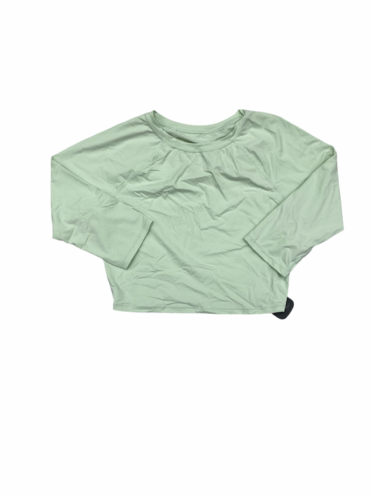 Athletic Top Ls Crewneck By Fabletics In Green, Size:S