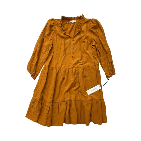 Dress Casual Maxi By Calvin Klein In Orange, Size:10