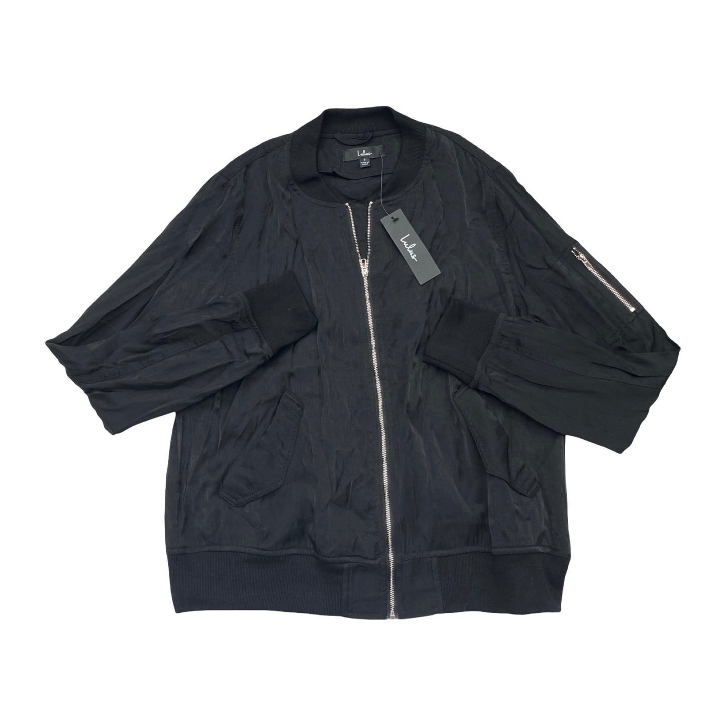Athletic Jacket By Lulus In Black, Size:S
