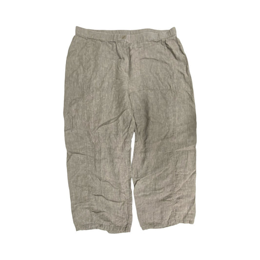 Pants Designer By Eileen Fisher In Taupe, Size:1X