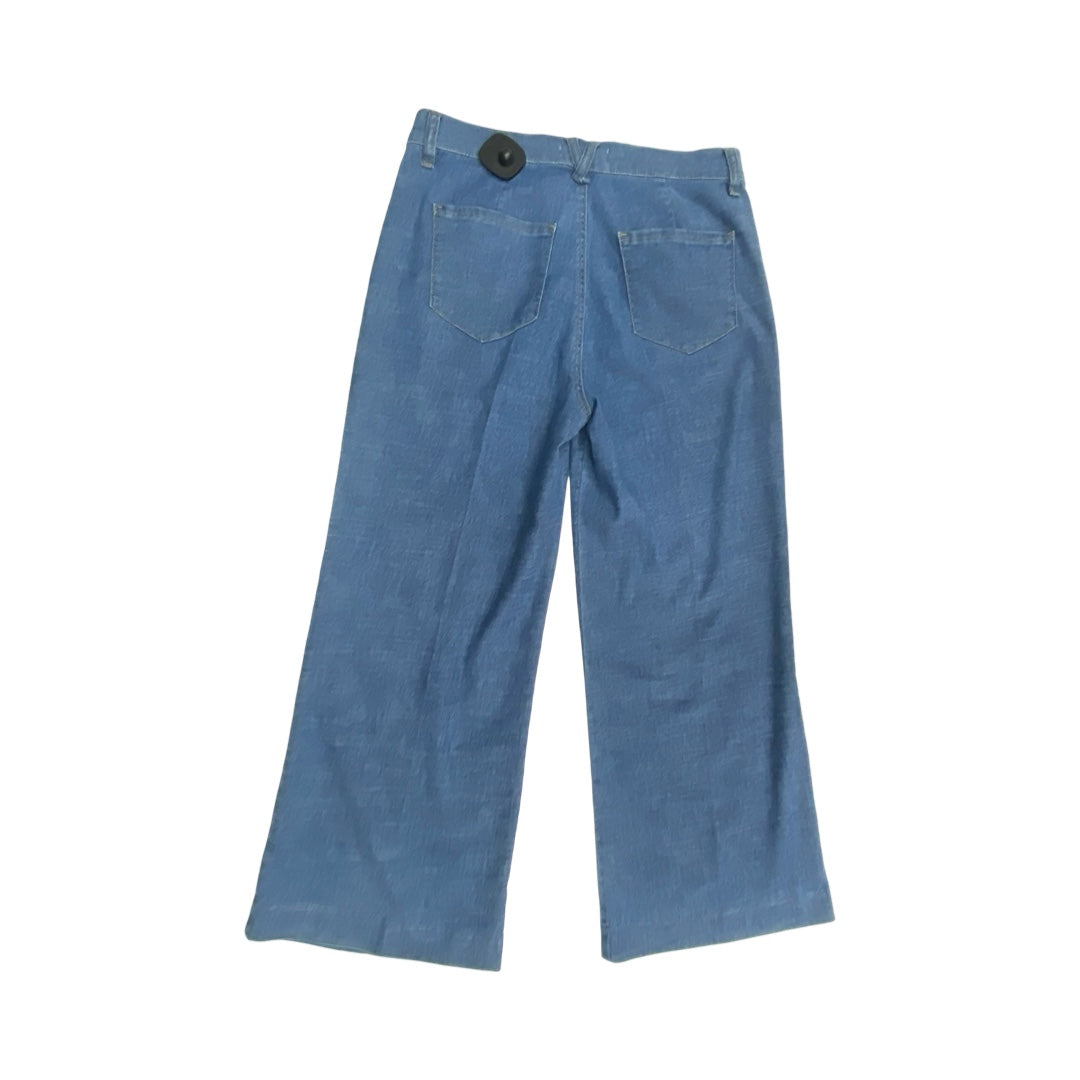 Pants Linen By Level 99 In Blue Denim, Size:4